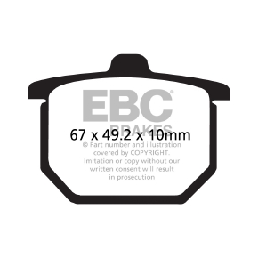 EBC Plaquette de frein de route V-Pad semi-métallique